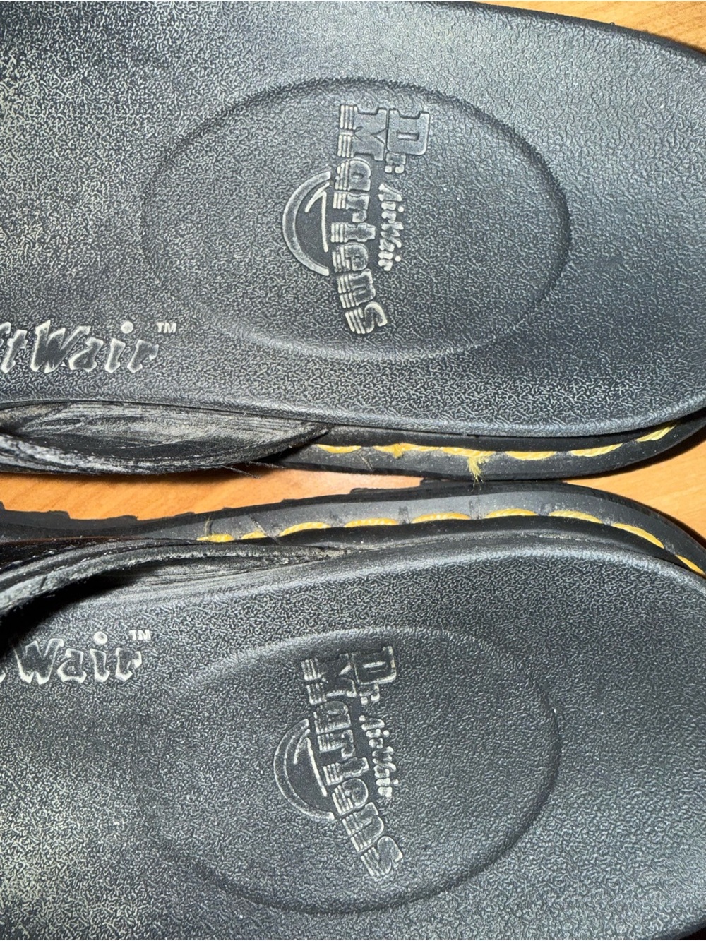 Dr. Martens Black Leather Slide Sandals - Picture 3 of 4